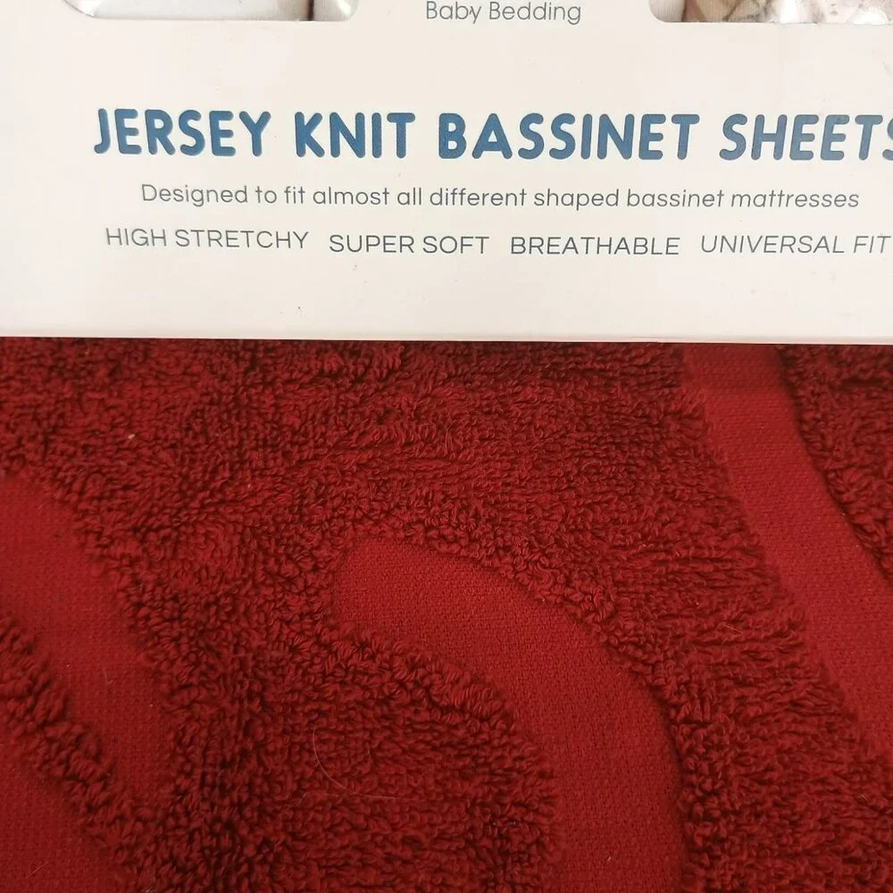 Grssder Baby Bedding Jersey Knit Bassinet Sheet Set 3-Pack High Stretchy Super S